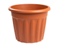 Vista 50cm Round Planter Terracotta