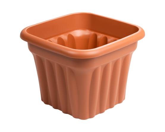 Vista 40cm Square Planter Terracotta