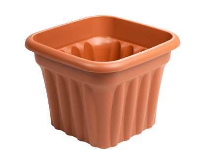 Vista 40cm Square Planter Terracotta