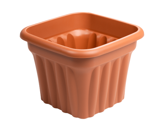 Vista 40cm Square Planter Terracotta