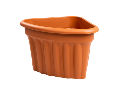 Vista 40cm Corner Planter Terracotta