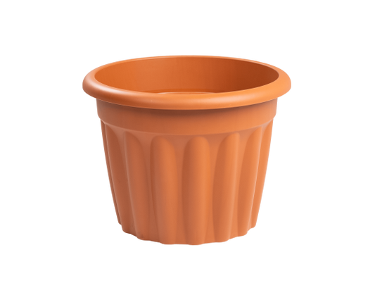 Vista 40cm Round Planter Terracotta