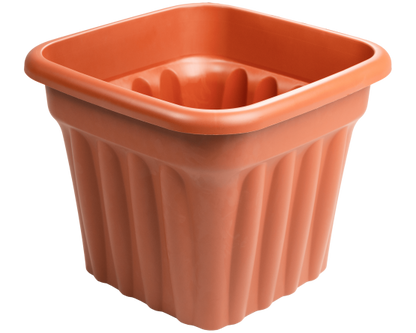 Vista 49cm Square Planter Terracotta