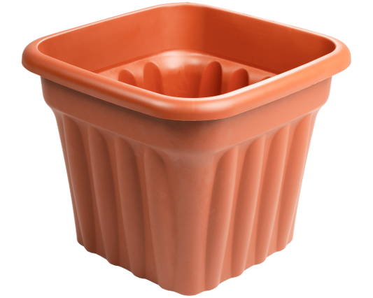 Vista 49cm Square Planter Terracotta