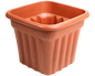 Vista 49cm Square Planter Terracotta