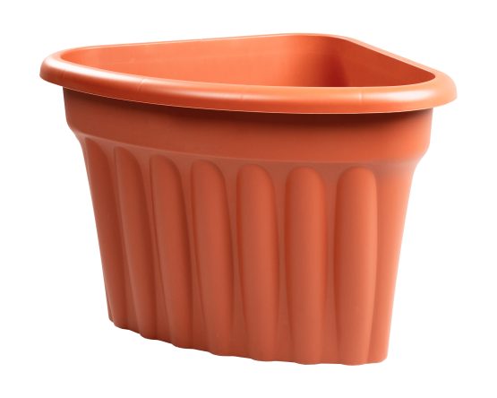 Vista 49cm Corner Planter Terracotta