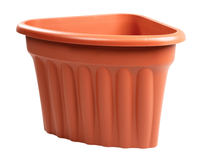 Vista 49cm Corner Planter Terracotta