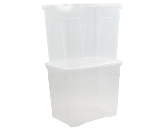 Boîte et couvercle Crystal 160L transparent