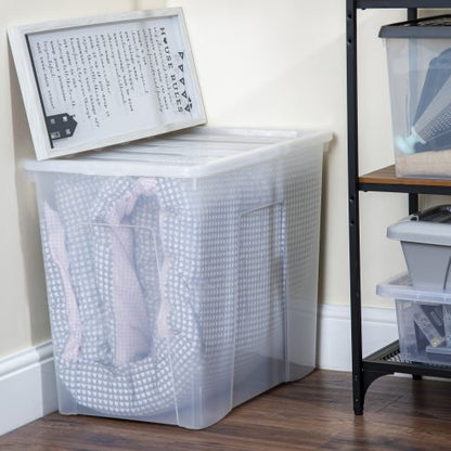 Boîte et couvercle Crystal 160L transparent