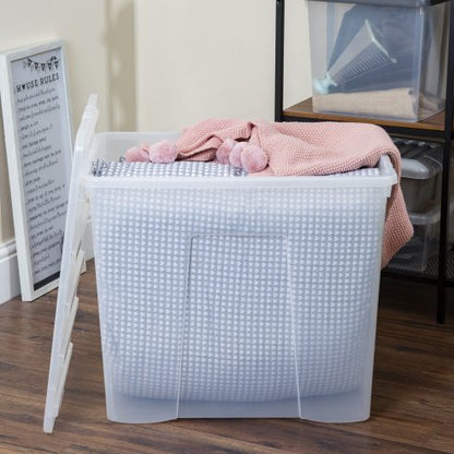 Boîte et couvercle Crystal 160L transparent