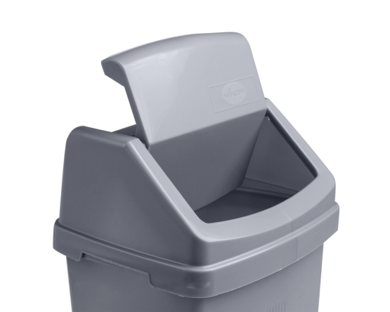 Casa 8L Swing Bin Silver