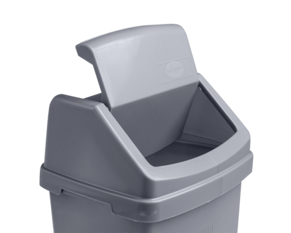 Casa 8L Swing Bin Silver