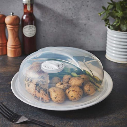 Couvercle micro-ondes transparent Cuisine 25 cm