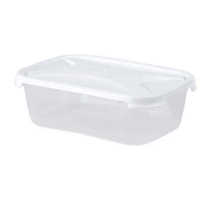 Cuisine 1.6L Rect Food Box & Lid Clear/Ice White