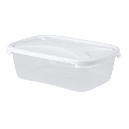 Cuisine 2.7L Rect Food Box & Lid Clear/Ice White