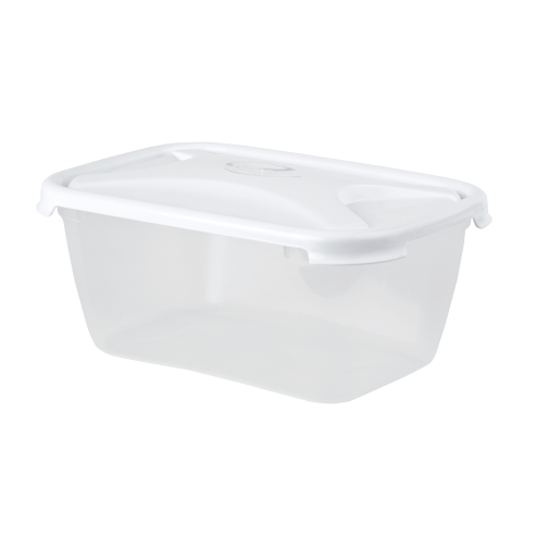 Cuisine 3.6L Rect Food Box & Lid Clear/Ice White