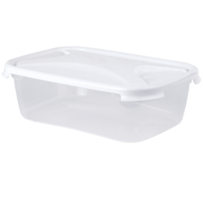 Cuisine 4.5L Rect Food Box & Lid Clear/Ice White