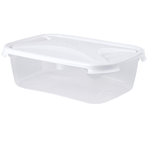 Cuisine 4.5L Rect Food Box & Lid Clear/Ice White