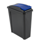 Recycle It 25L Slimline Bin & Lid Graphite/Gen. Blue