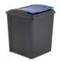 Recycle It 50L Bin & Lid Graphite/Gen. Blue