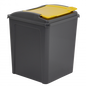 Recycle It 50L Bin & Lid Graphite/Gen. Yellow