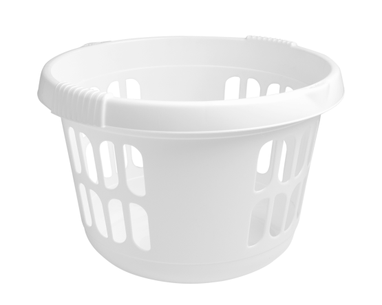 Casa Round Laundry Basket Ice White