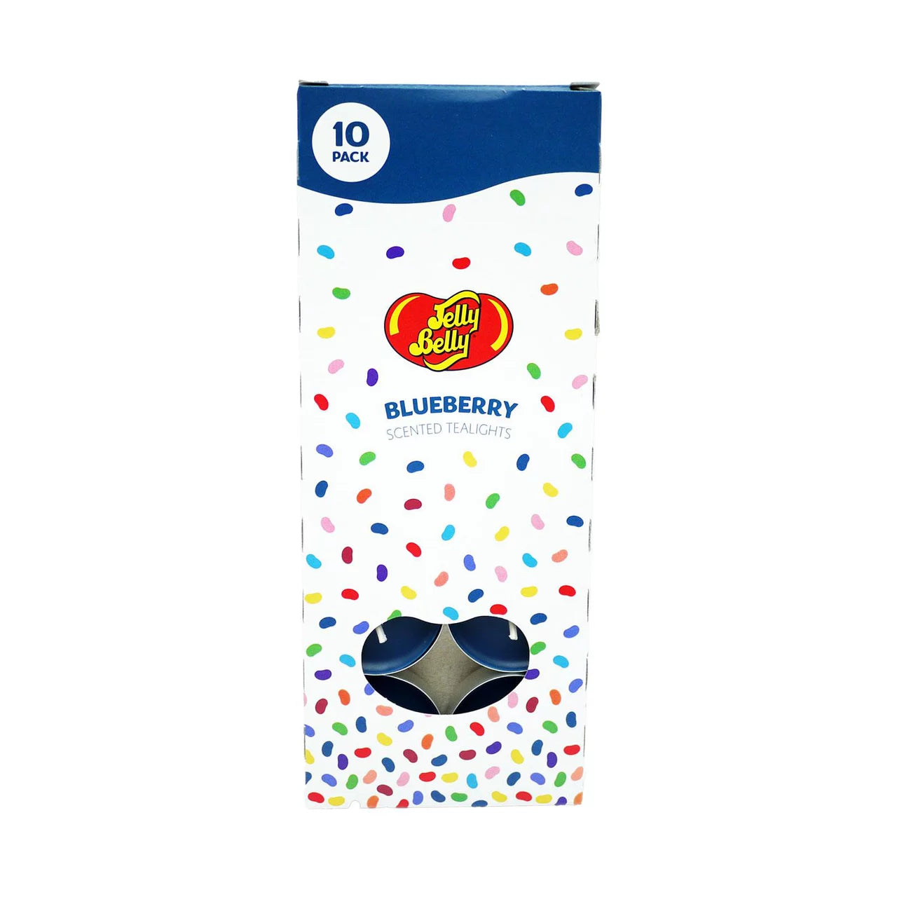 Pack Of 10 Jelly Belly Tea Lights Blueberry