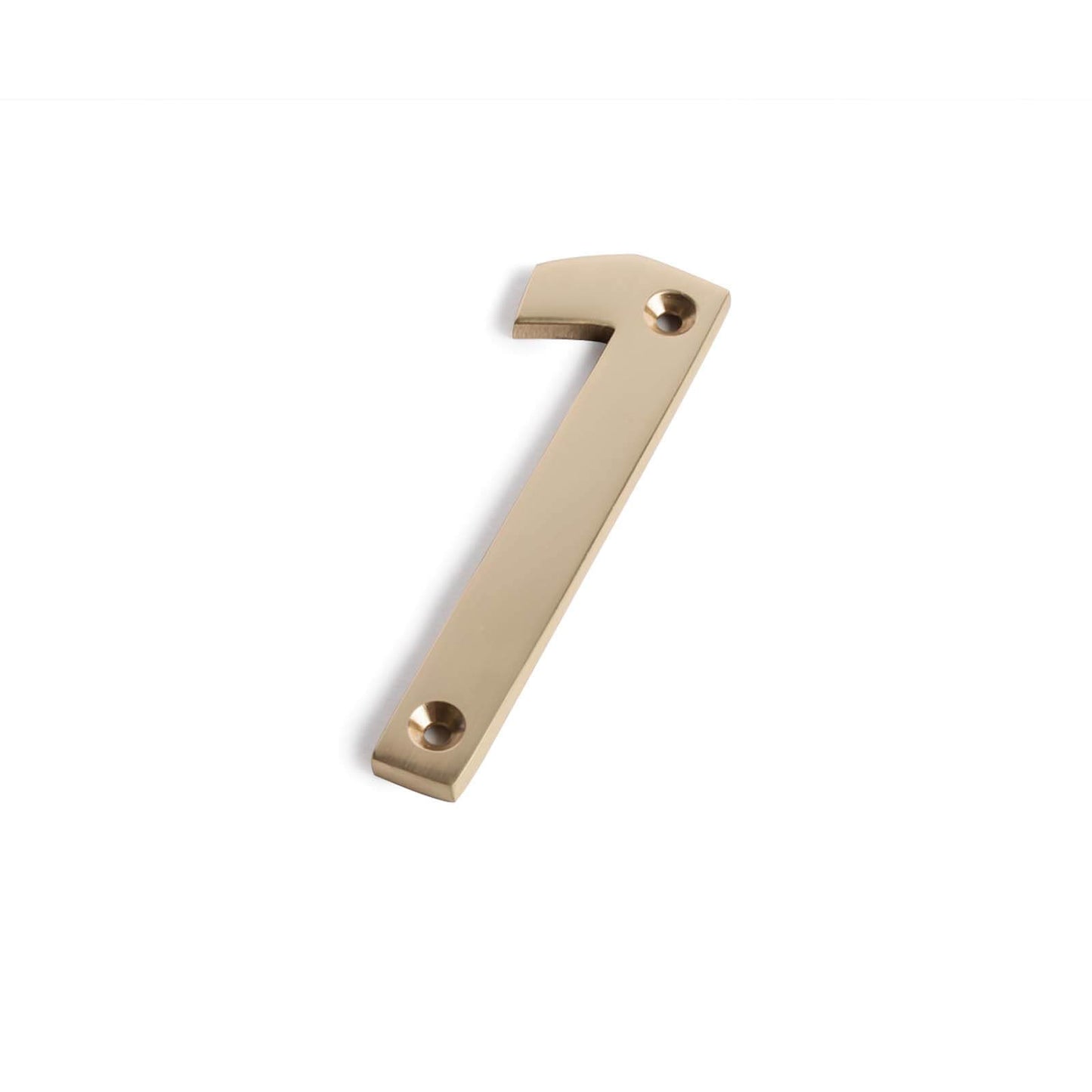 Door numbers  1 SCREW ON 100mm BRASSED