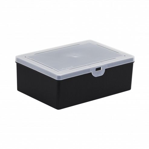 Organiser 2.02 19cm Box Deep Recycle Black/Clear