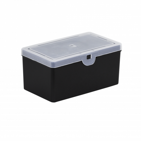 Organiser 1.02 14.5cm Box Deep Recycle Black/Clear