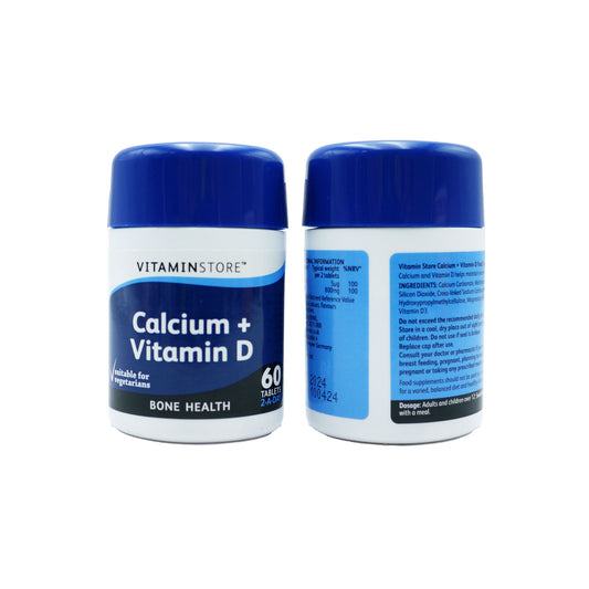 VITAMIN STORE CALCIUM & VITAMIN D 400MG 60'S