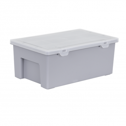 Organiser 5.04.01 38cm Box 19 Div 2 Tray Upc Soft Grey/Clear