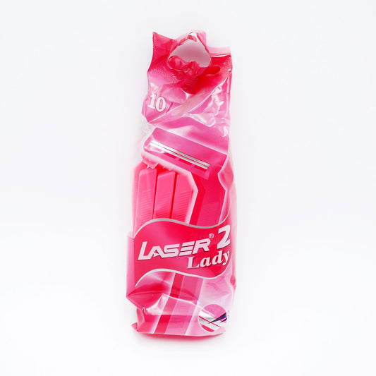 LASER 2 LADY TWIN BLADE RAZORS 10PK