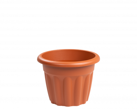 Vista 33cm Round Planter Terracotta