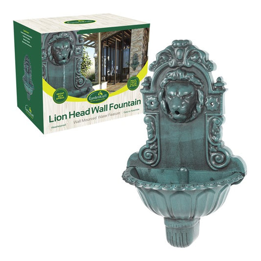 Lion Head Water Feature - Bird Bath & Fountain