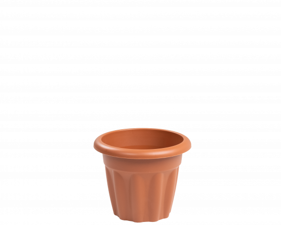 Vista 25cm Round Planter Terracotta