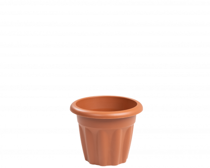 Vista 25cm Round Planter Terracotta