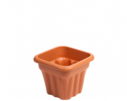 Vista 25cm Square Planter Terracotta