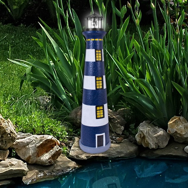 Solar Revolving LED Lighthouse - 75cm