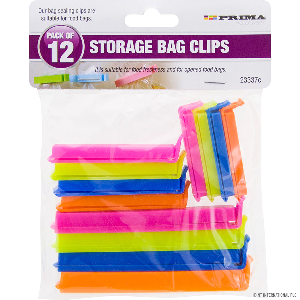 Sacs de rangement clipsables - Lot de 12 - Rangement polyvalent pour cuisine et maison