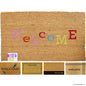 Welcome Guests in Style with PVC Natural Coir Plain Doormat - Assorted Designs for a Warm Entryway