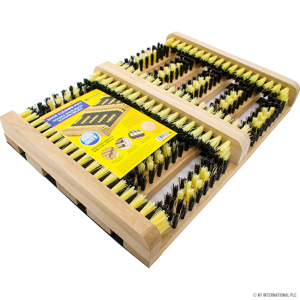 Shoe/Boot Cleaner Mat - Double Brush Design for Effective Cleaning
