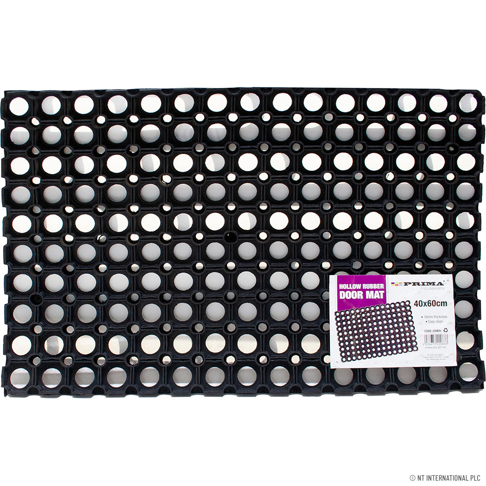 Paillasson creux en caoutchouc durable 16 mm - Améliorez vos entrées avec 40 x 60 cm de praticité et de style