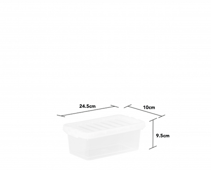 Boîte et couvercle Crystal 2L transparents