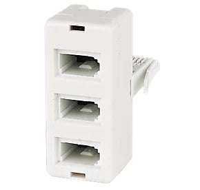 RJ11 Triple Telephone Adaptor