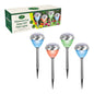 4pc S/S Colour Change Solar Light