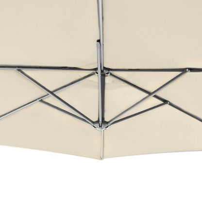 3M Cantilever Banana Parasol - 6 Ribs - Beige