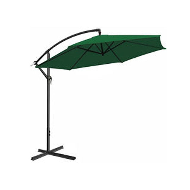 3M Cantilever Banana Parasol - 6 Ribs - Dark Green