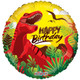 18 inch Happy Birthday Dinosaur Foil Balloon (1)