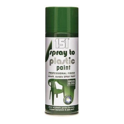 Bombe aérosol Peinture plastique Vert Brillant 400ml